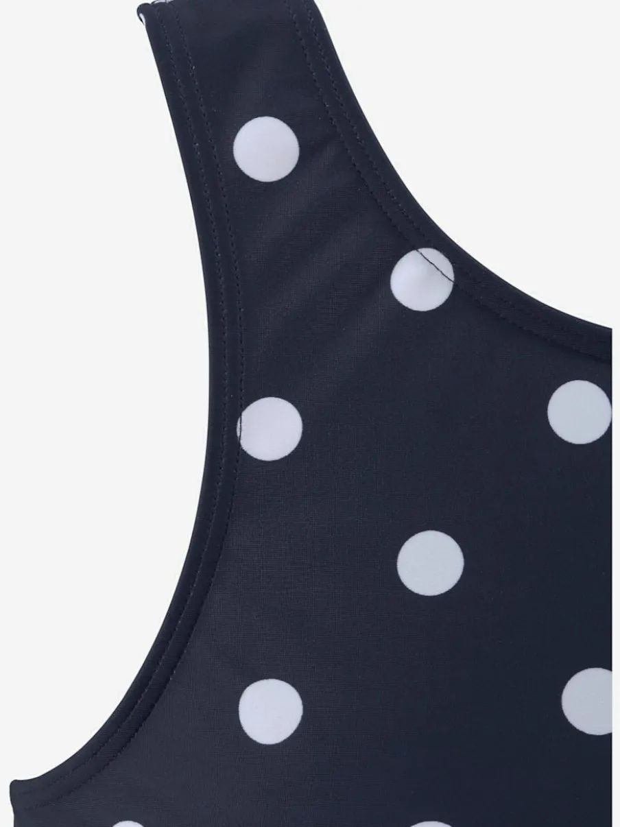 T-shirt sans manches à imprimé à pois pour baignade