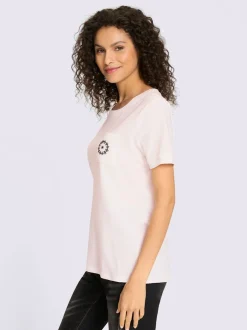 T-shirts avec encolure ronde et poche poitrine brodée