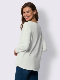 T-shirts avec inscriptions paillettes et détails en dentelle