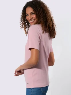 T-shirts à col montant manches courtes certifiés coton GOTS