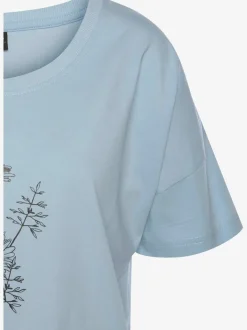 T-shirts de nuit courts avec imprimé et manches courtes