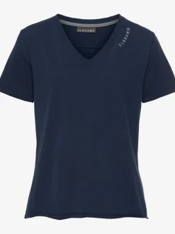 T-shirts à encolure en V manches courtes en jersey
