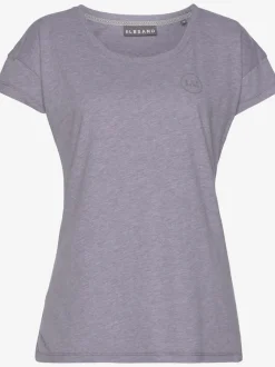 T-shirts encolure ronde avec imprimé et mancherons doux