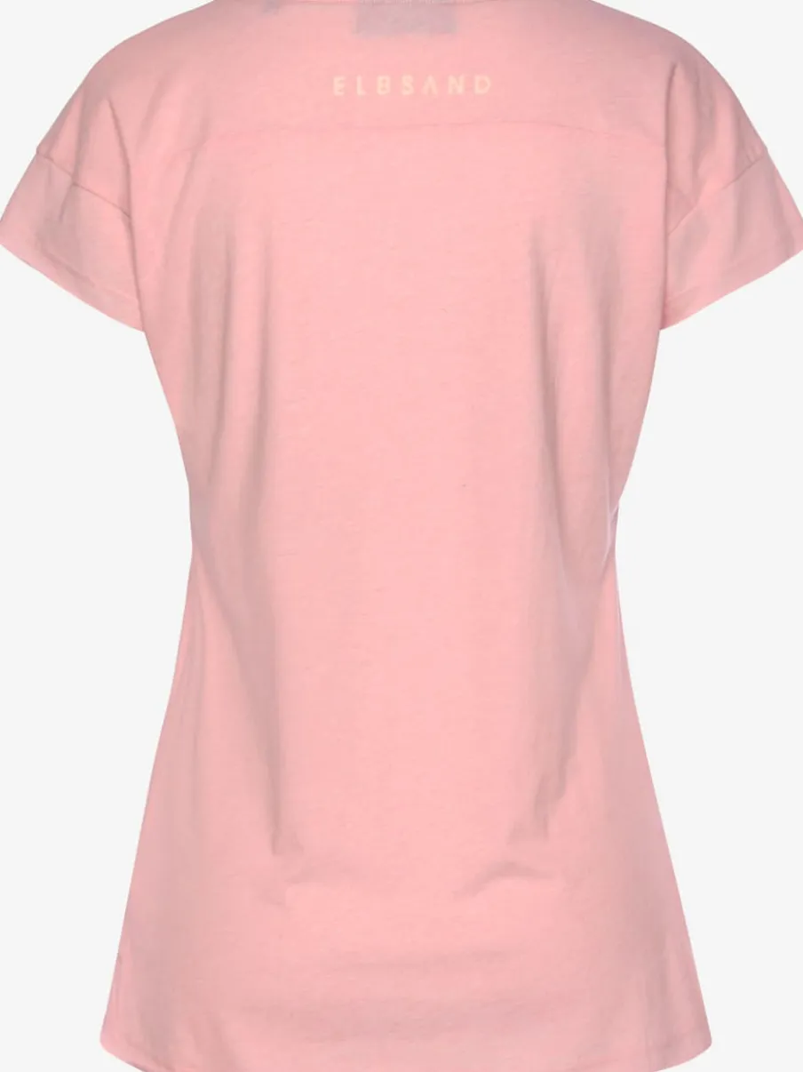 T-shirts encolure ronde avec imprimé et mancherons doux