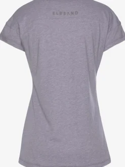 T-shirts encolure ronde avec imprimé et mancherons doux