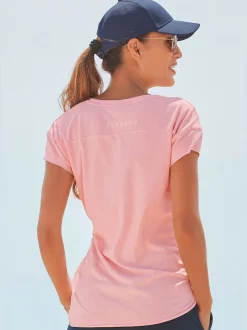 T-shirts encolure ronde avec imprimé et mancherons doux