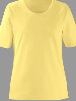 T-shirts à encolure ronde en pur coton basiques intemporels