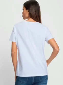 T-shirts à encolure ronde imprimés devant et confortables
