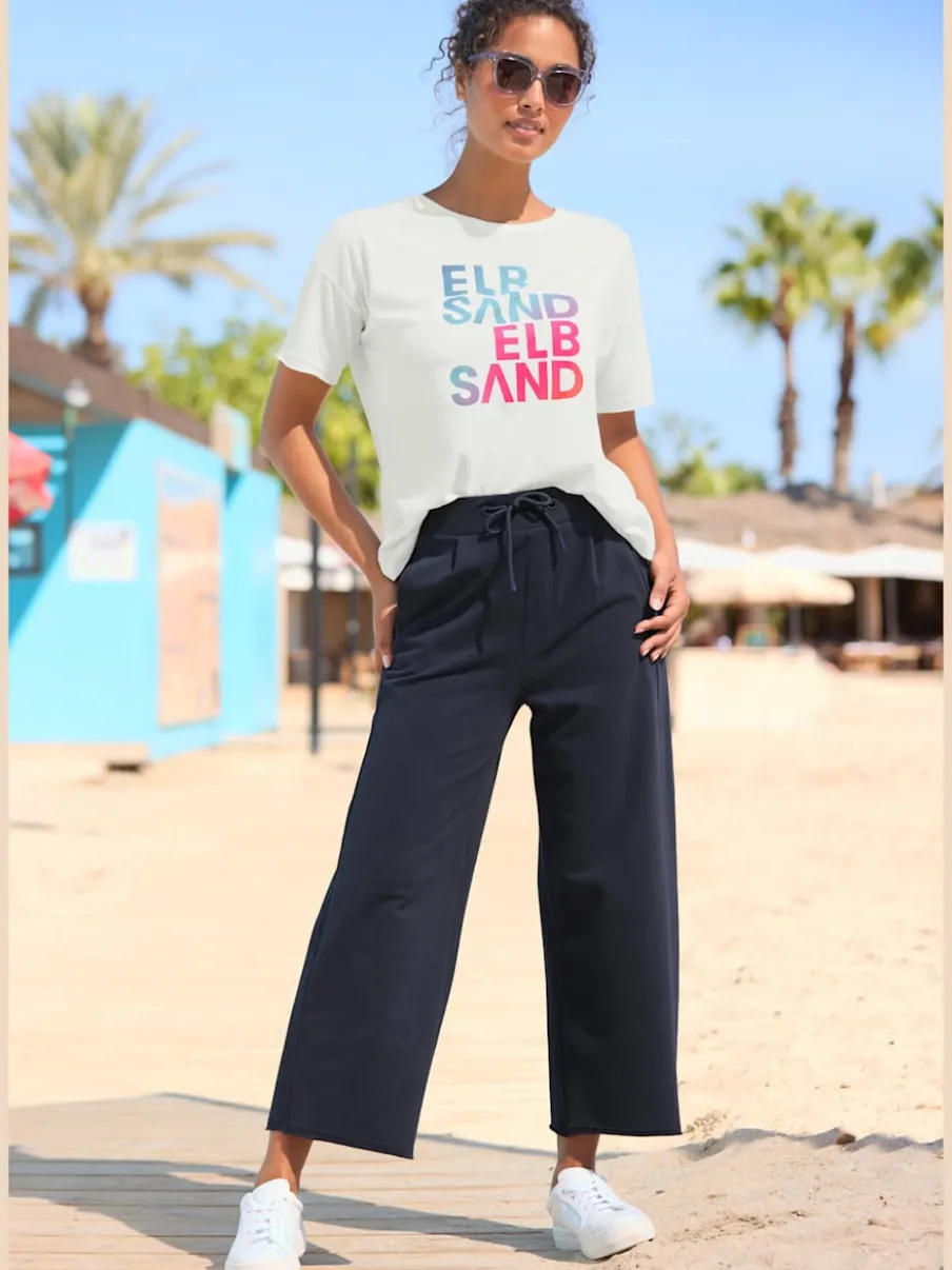 T-shirts : encolure ronde logo couleur devant coupe décontractée