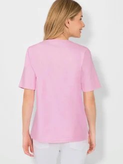 T-shirts en coton à motifs de pissenlits avec emmanchures courtes