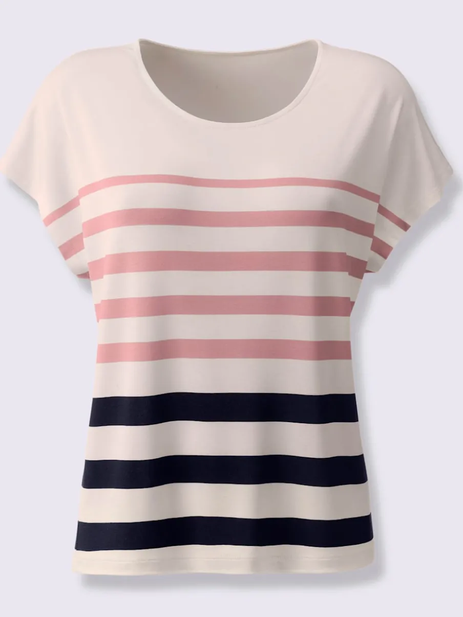 T-shirts et veste légers à rayures sportives assorties