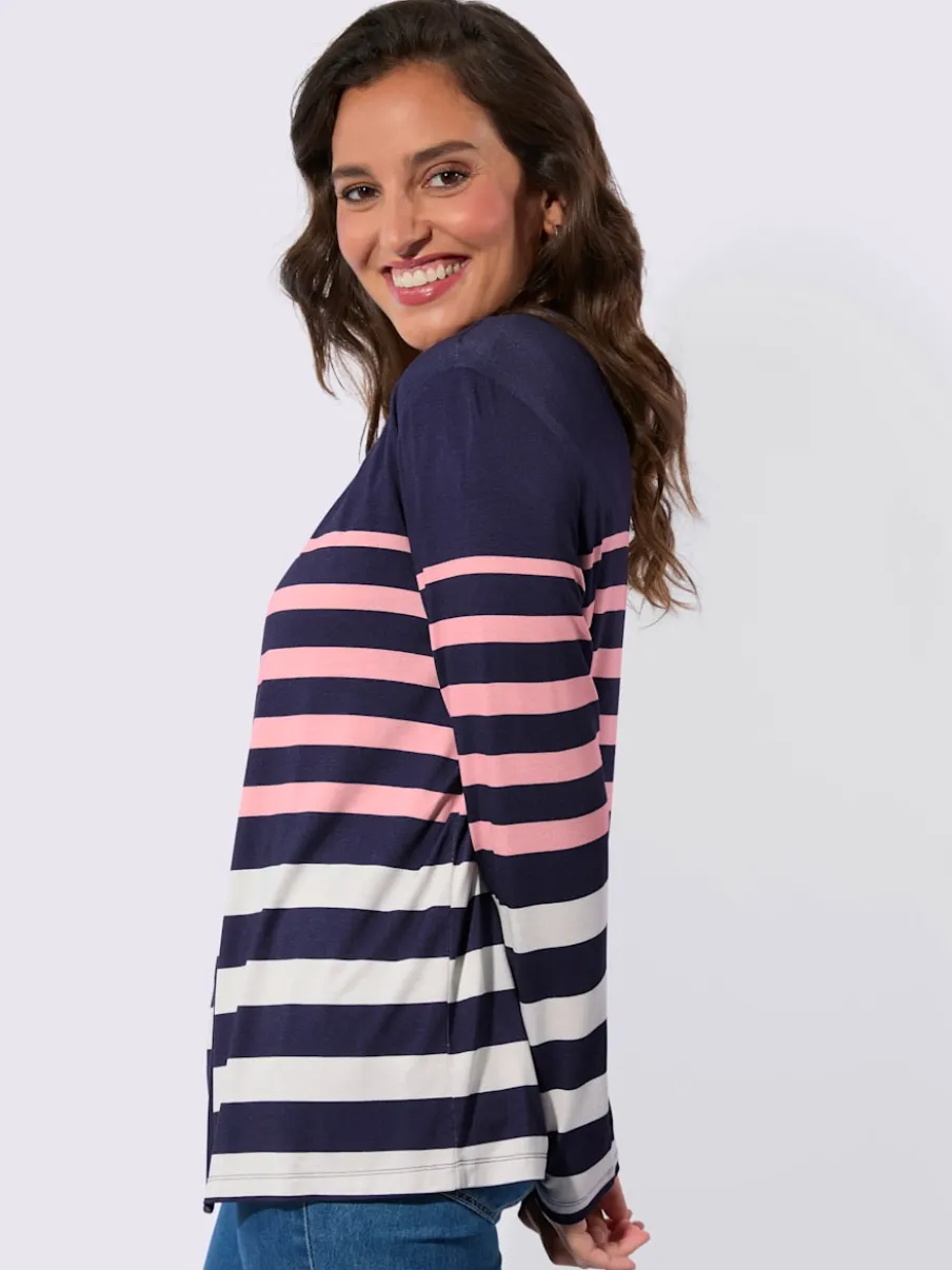T-shirts et veste légers à rayures sportives assorties