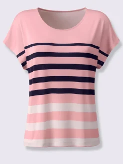 T-shirts et veste légers à rayures sportives assorties