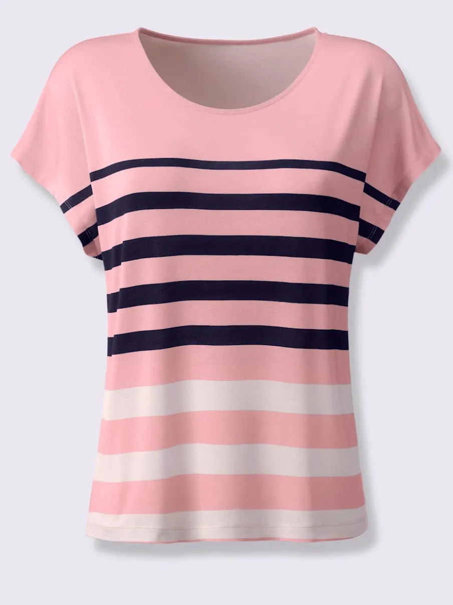 T-shirts et veste légers à rayures sportives assorties