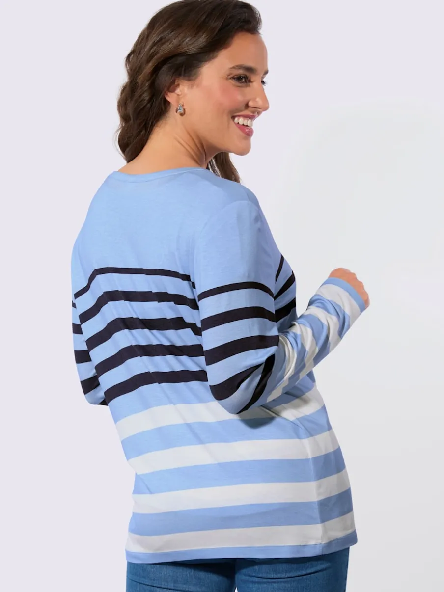 T-shirts et veste légers à rayures sportives assorties