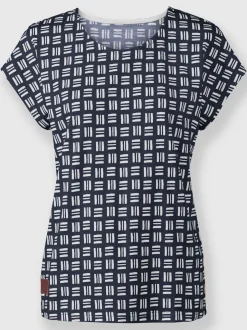 T-shirts imprimés mancherons décontractés en pur coton