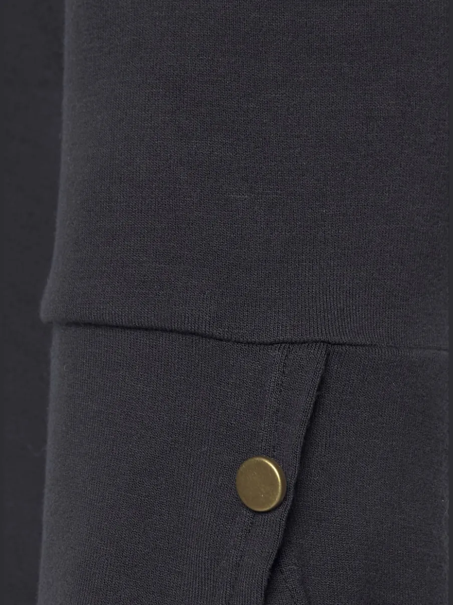 T-shirts à manches 3/4 avec boutonnières et coupe décontractée