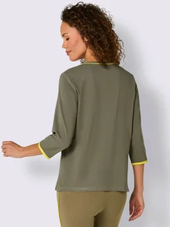 T-shirts manches 3/4 avec broderie feel good