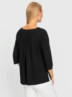 T-shirts à manches 3/4 avec plis creux au dos