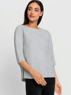 T-shirts à manches 3/4 avec plis creux au dos