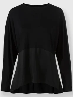 T-shirts manches chauve-souris avec patte de boutonnage