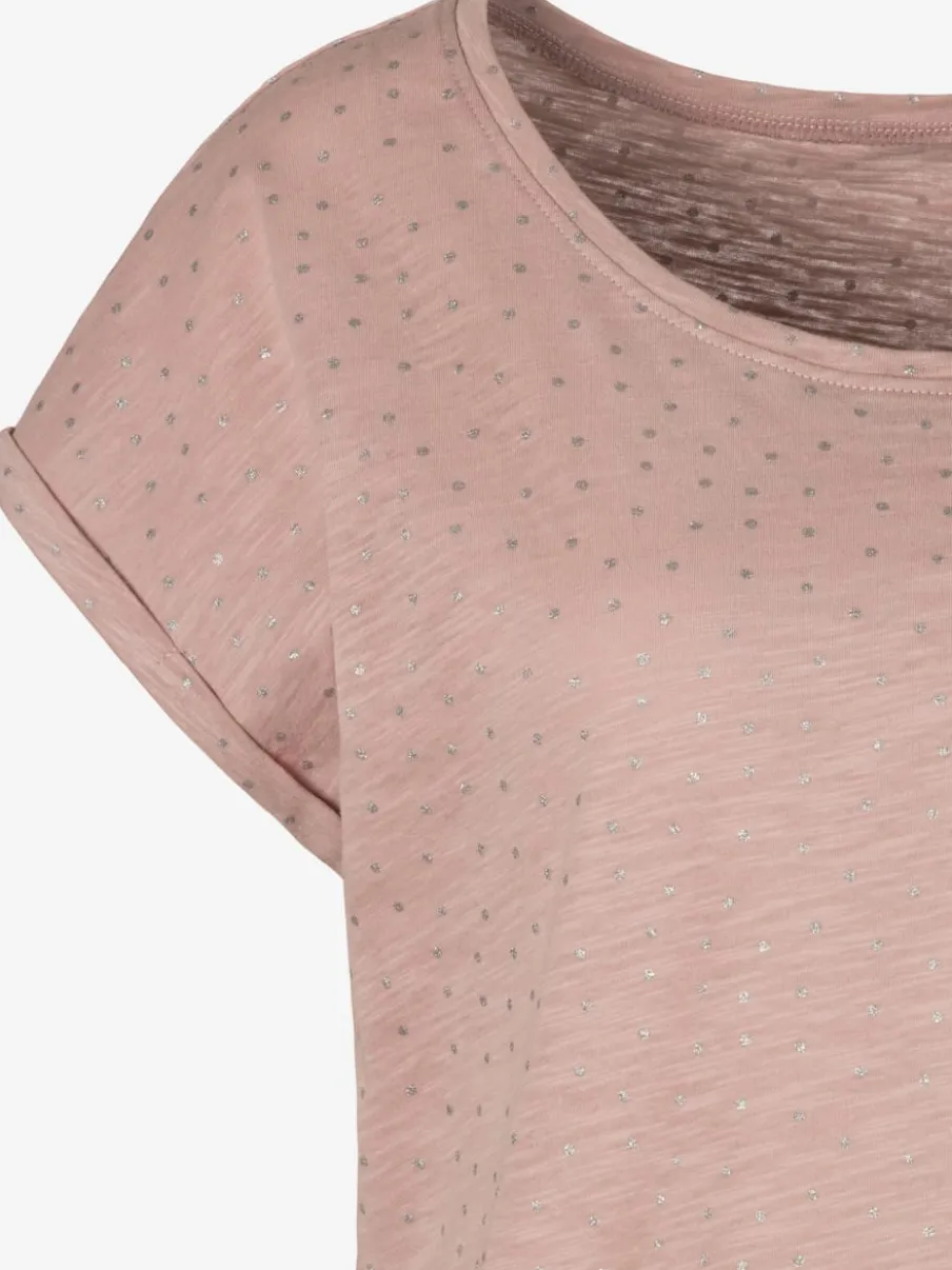 T-shirts à manches courtes avec petits pois pailletés coton doux