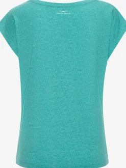 T-shirts à manches courtes avec logo brillant encolure ronde