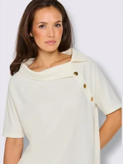 T-shirts à manches courtes avec col à revers chic