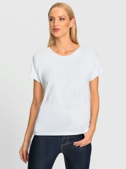 T-shirts à manches courtes avec imprimé 3D encolure ronde
