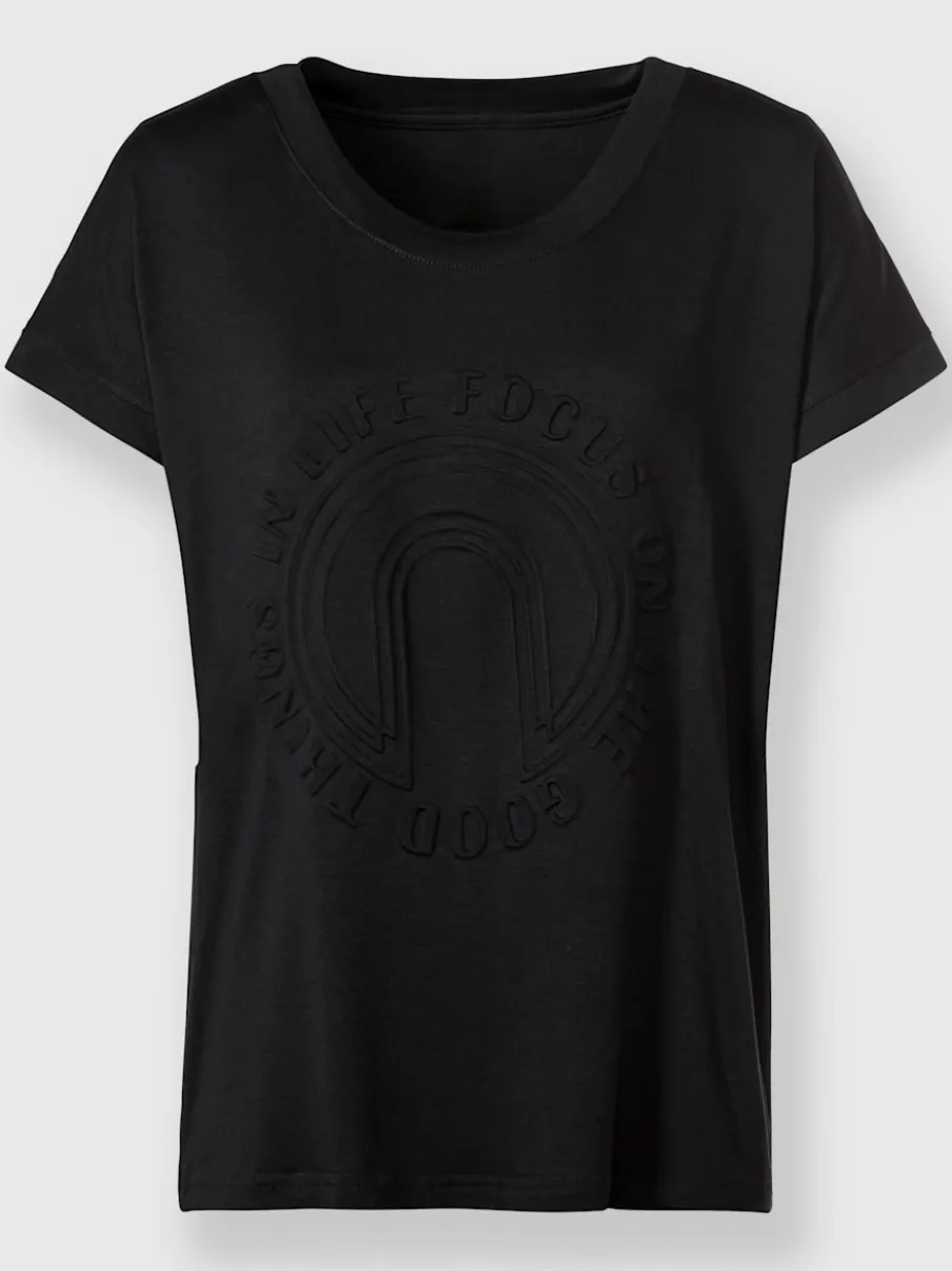 T-shirts à manches courtes avec imprimé 3D encolure ronde