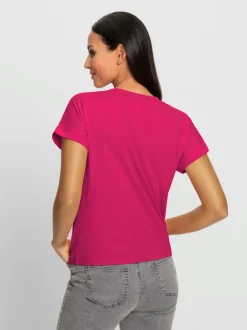 T-shirts à manches courtes avec imprimé 3D encolure ronde