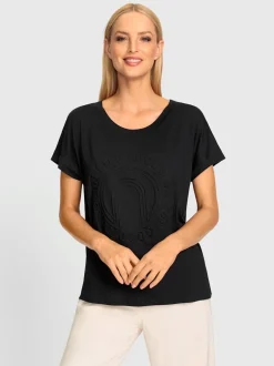 T-shirts à manches courtes avec imprimé 3D encolure ronde