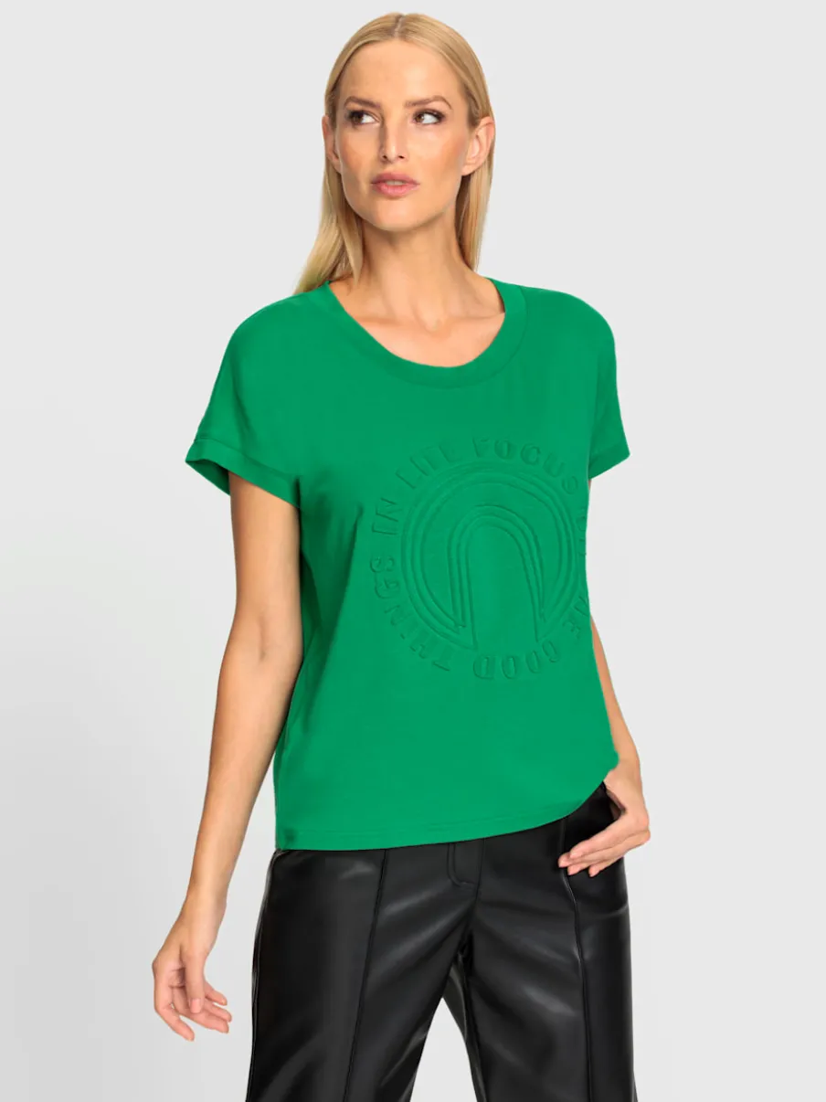 T-shirts à manches courtes avec imprimé 3D encolure ronde