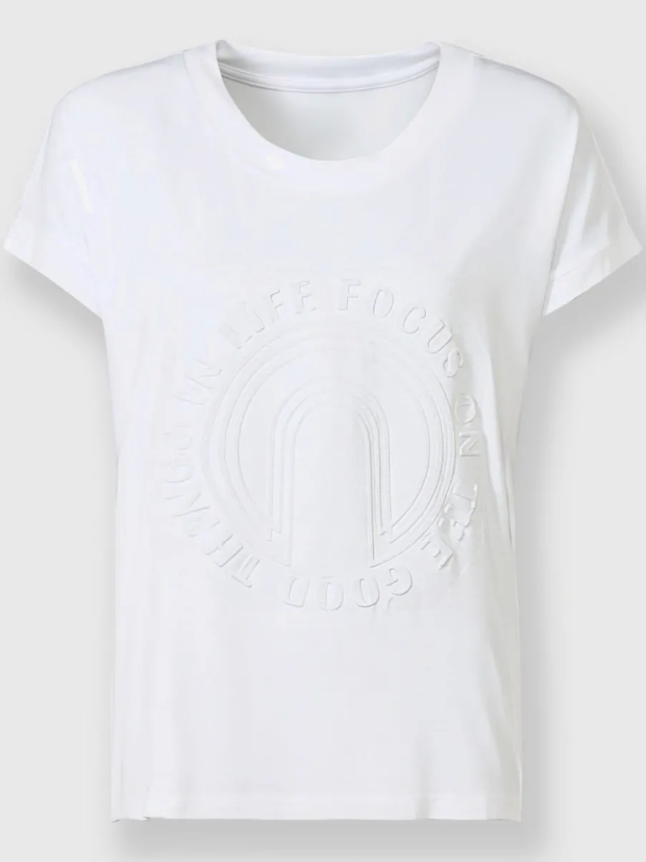 T-shirts à manches courtes avec imprimé 3D encolure ronde