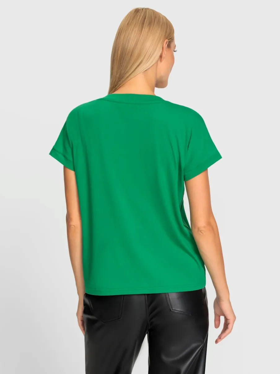 T-shirts à manches courtes avec imprimé 3D encolure ronde