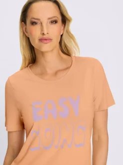 T-shirts manches courtes en coton avec inscription amusante