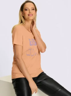 T-shirts manches courtes en coton avec inscription amusante