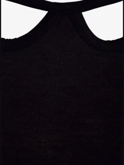 T-shirts à manches courtes encolure ronde avec découpes tendance