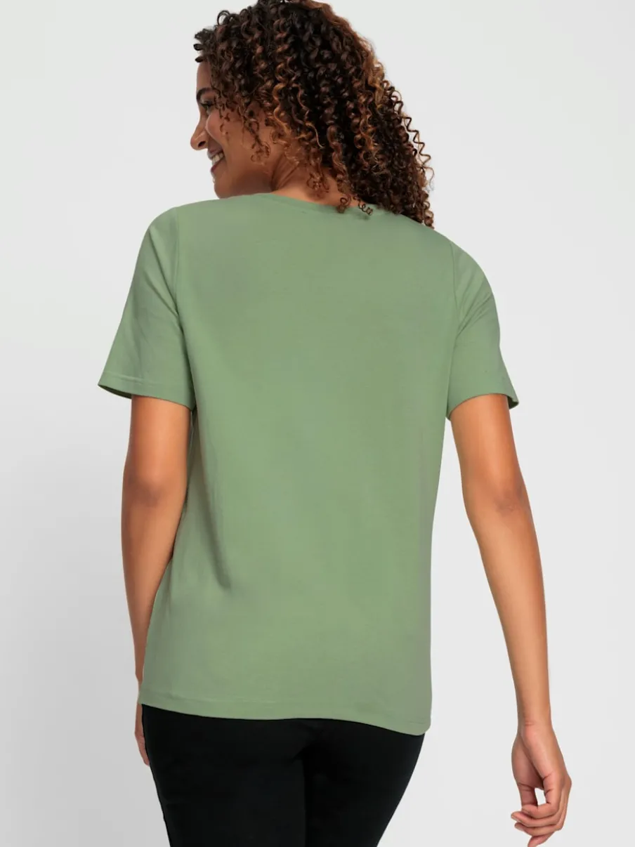 T-shirts à manches courtes en coton doux certifiés GOTS