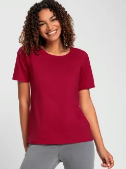T-shirts à manches courtes en coton doux certifiés GOTS