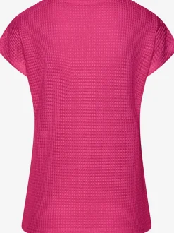 T-shirts à manches courtes en tricot gaufré léger