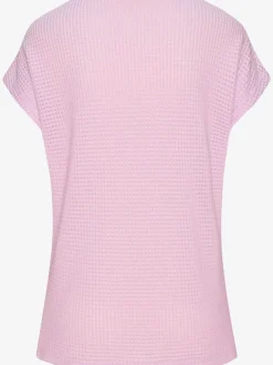 T-shirts à manches courtes en tricot gaufré léger