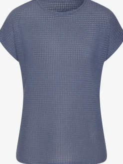 T-shirts à manches courtes en tricot gaufré léger