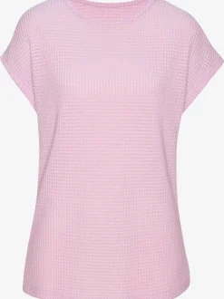T-shirts à manches courtes en tricot gaufré léger