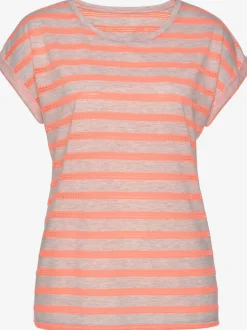 T-shirts à manches courtes rayés tendance sportives confortables