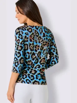 T-shirts à manches 3/4 en lyocell avec motifs animaliers