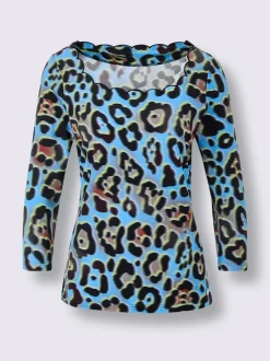 T-shirts à manches 3/4 en lyocell avec motifs animaliers