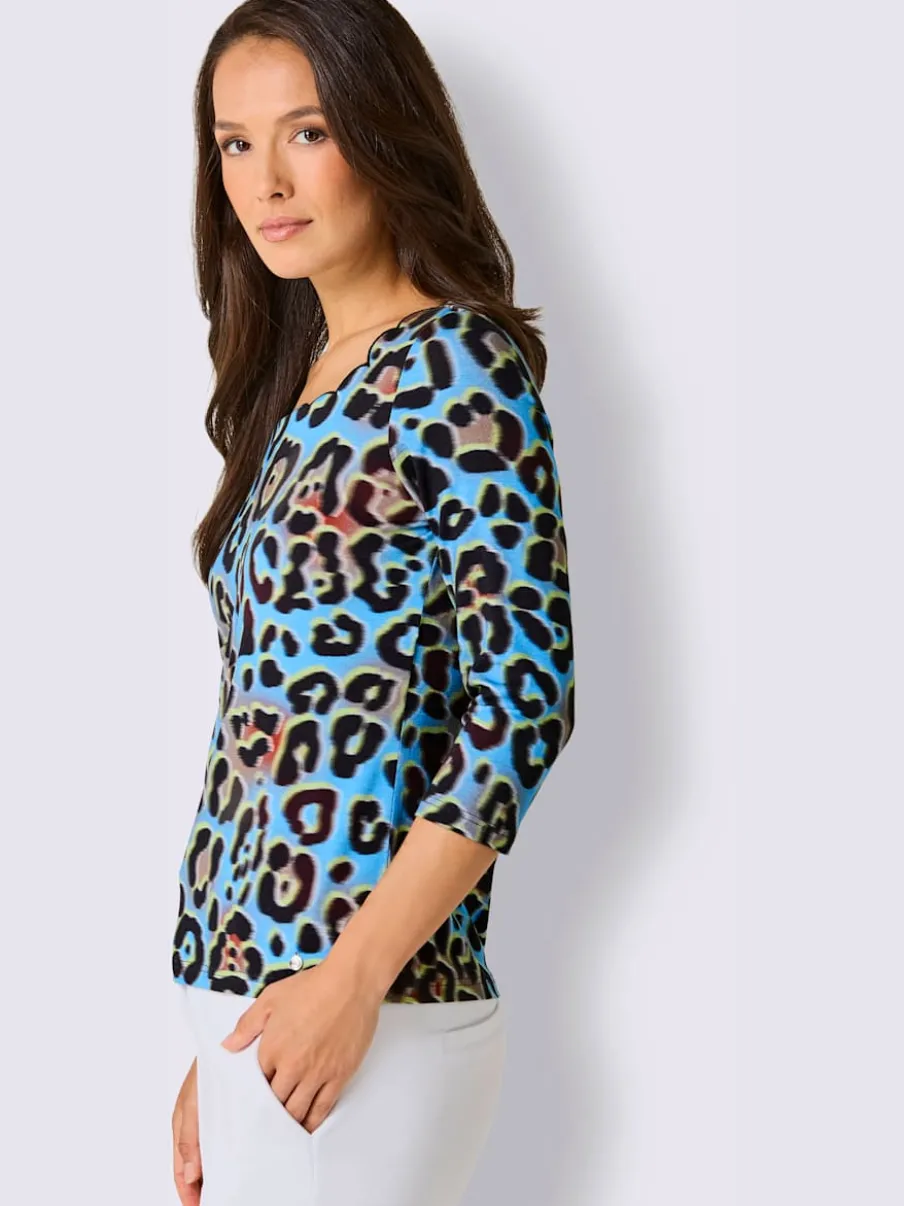 T-shirts à manches 3/4 en lyocell avec motifs animaliers
