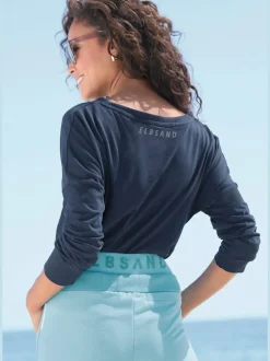 T-shirts manches longues avec col rond et logo imprimé