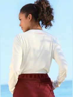 T-shirts manches longues avec col rond et logo imprimé